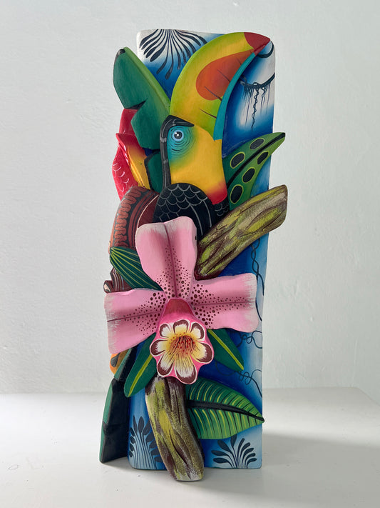 Tótem Boruca con aves - Caish ^ Can