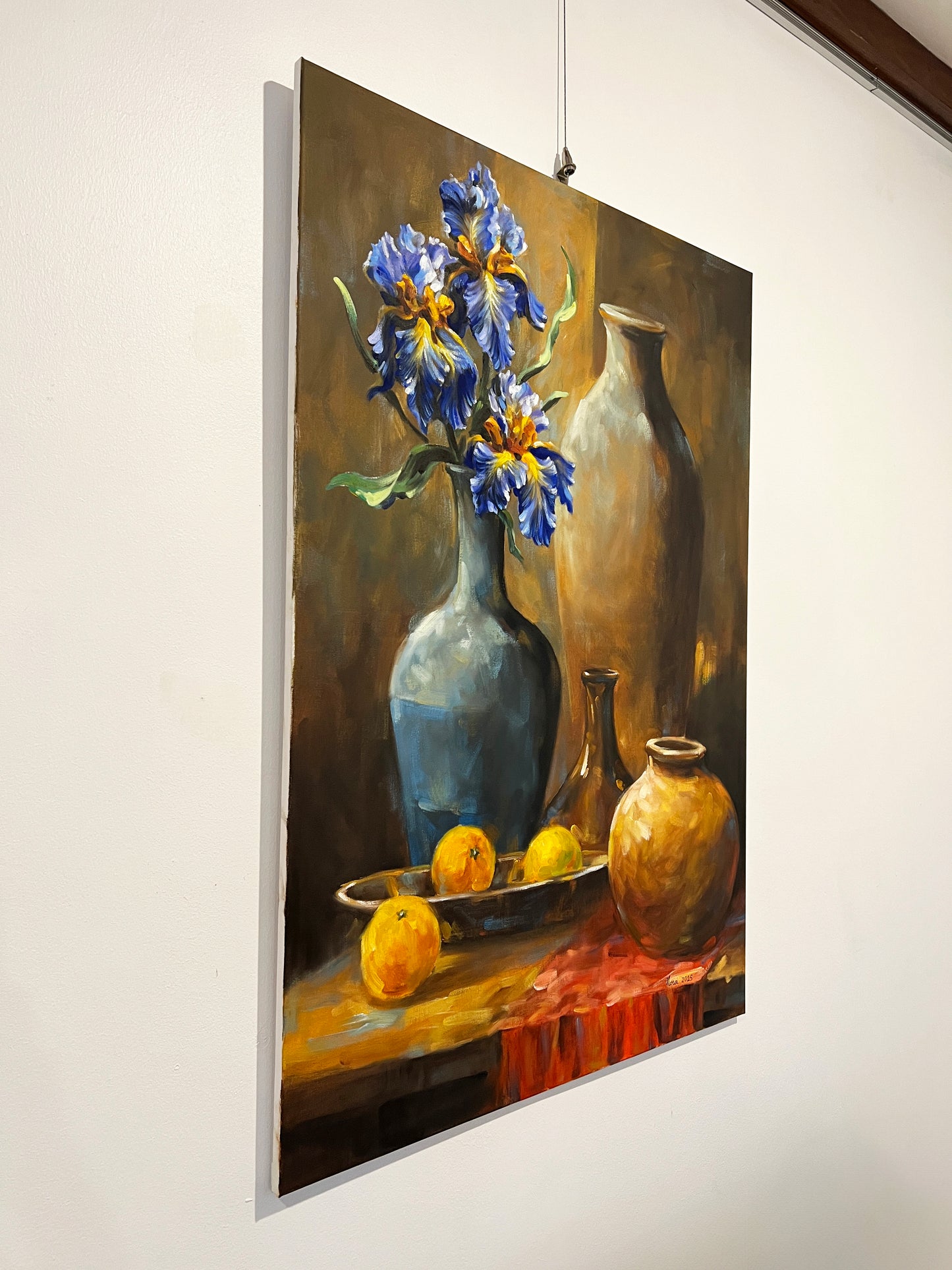 Bodegón con Iris - Nora Solórzano