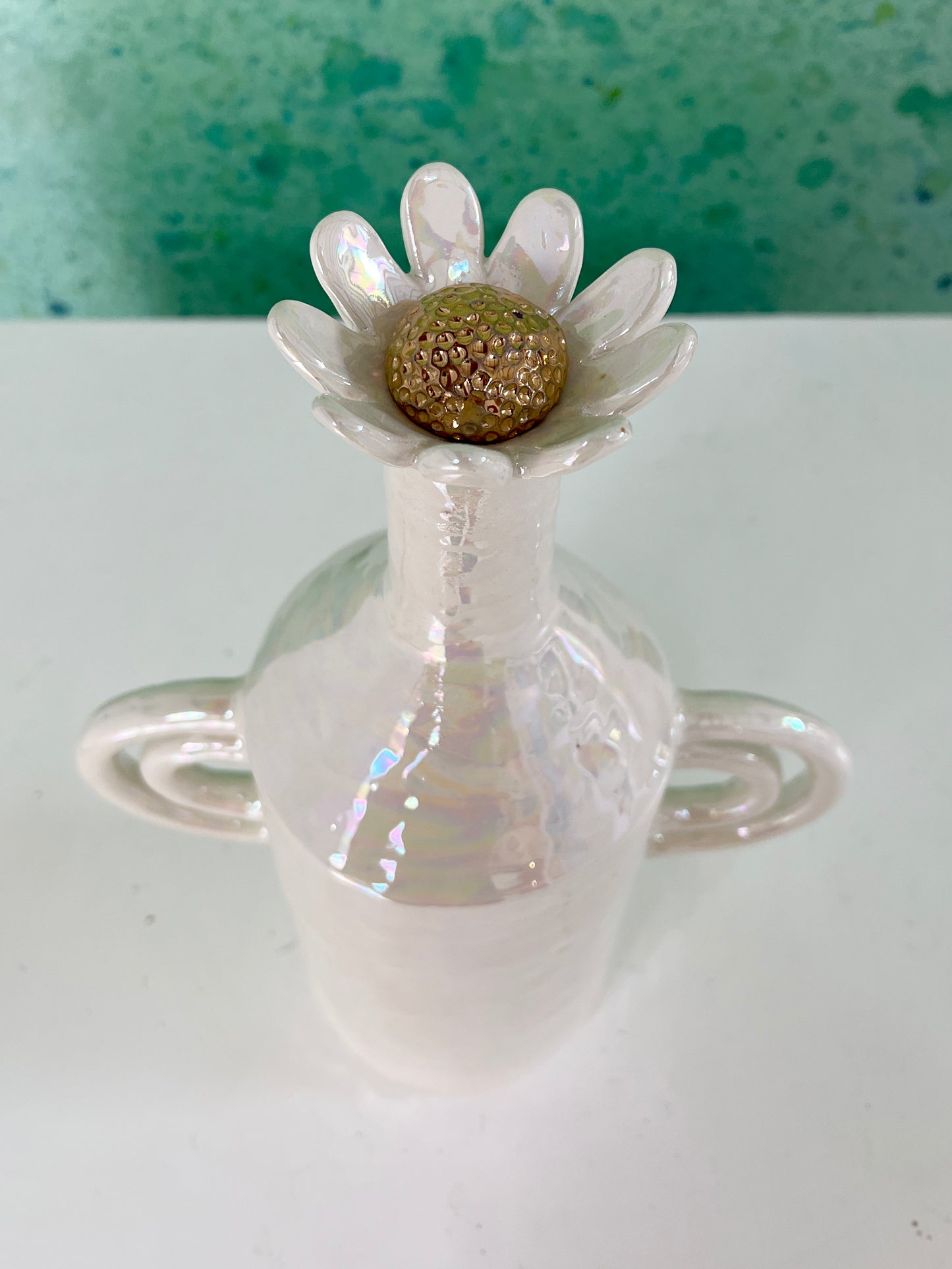 Jardín (jarrón blanco) - Marina Barro
