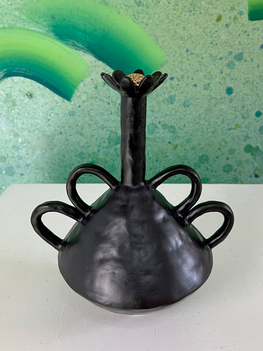 Jardín (jarrón negro) - Marina Barro