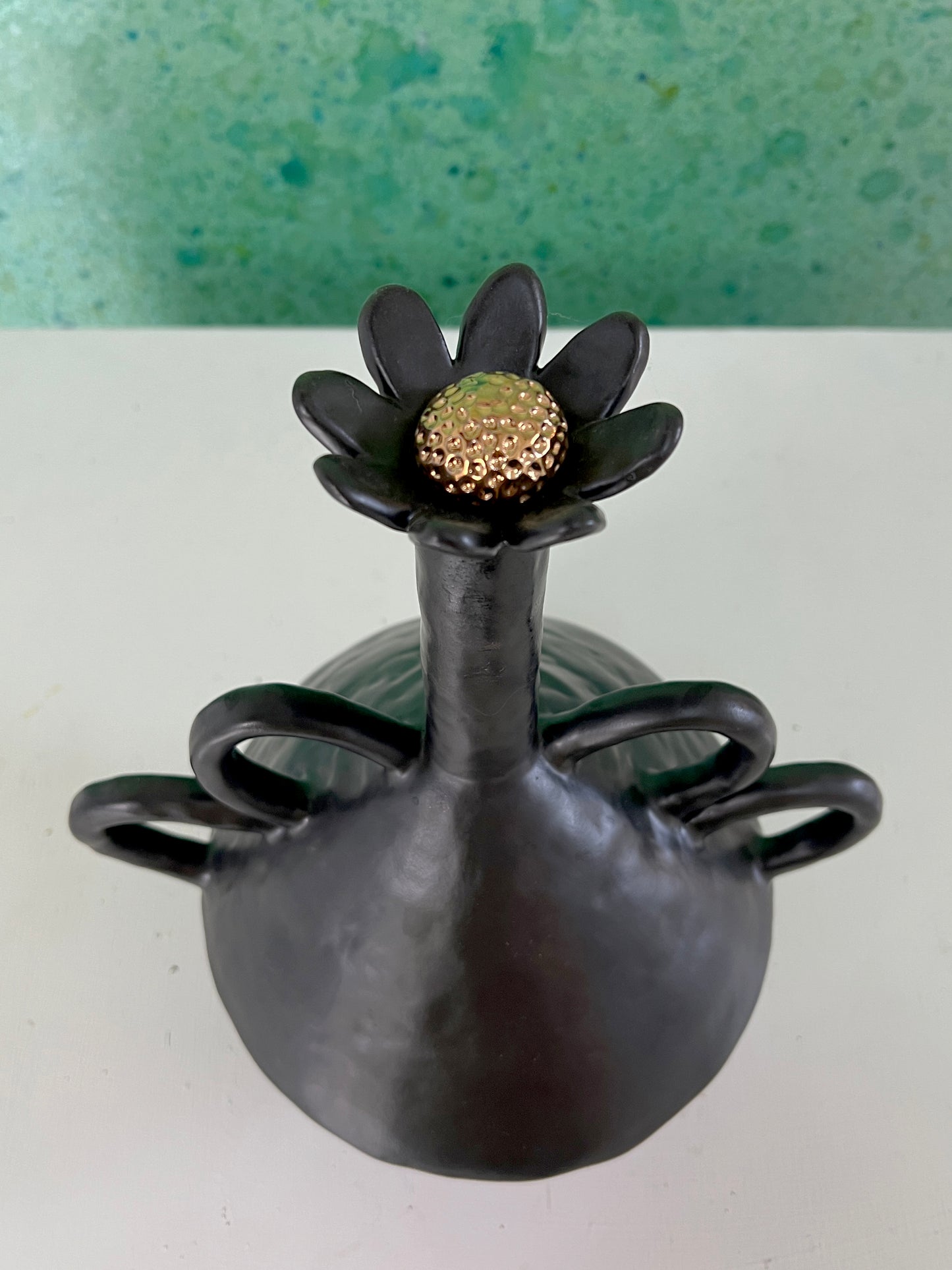 Jardín (jarrón negro) - Marina Barro