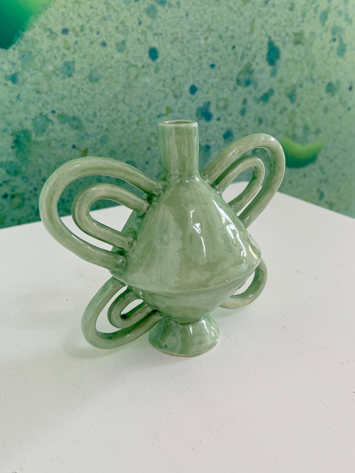 Jardín (jarrón verde) - Marina Barro